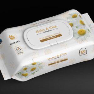 Μωρομάντηλα Baby&Kiss Chamomile 100